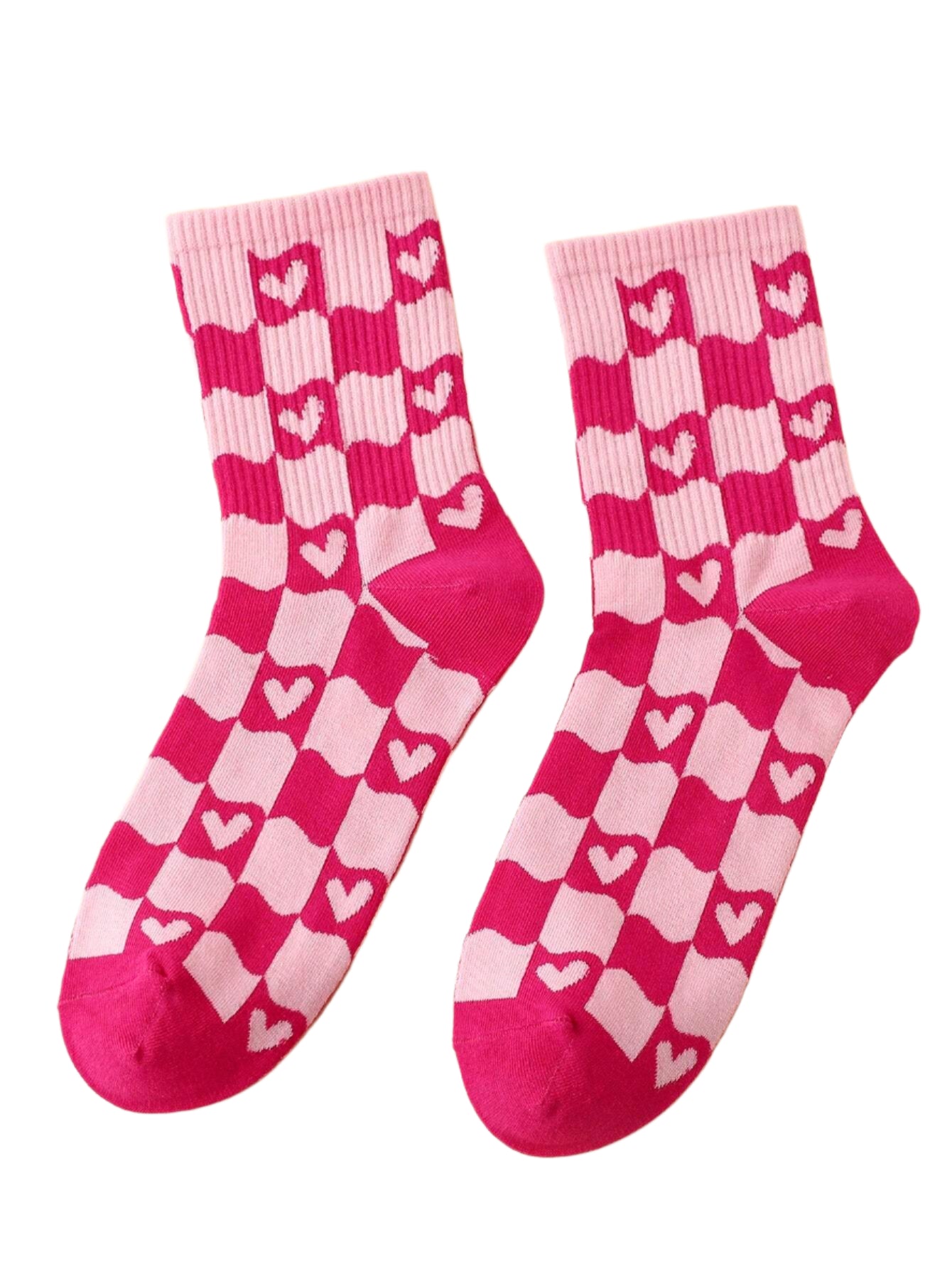 Sweetheart Patterned Heart Socks