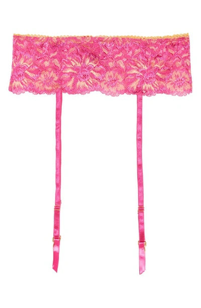 Kilo Brava Peach and Hot Pink Garter Belt