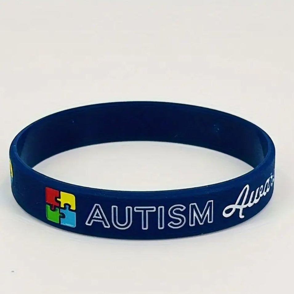Autism Awareness Rubber Bracelet