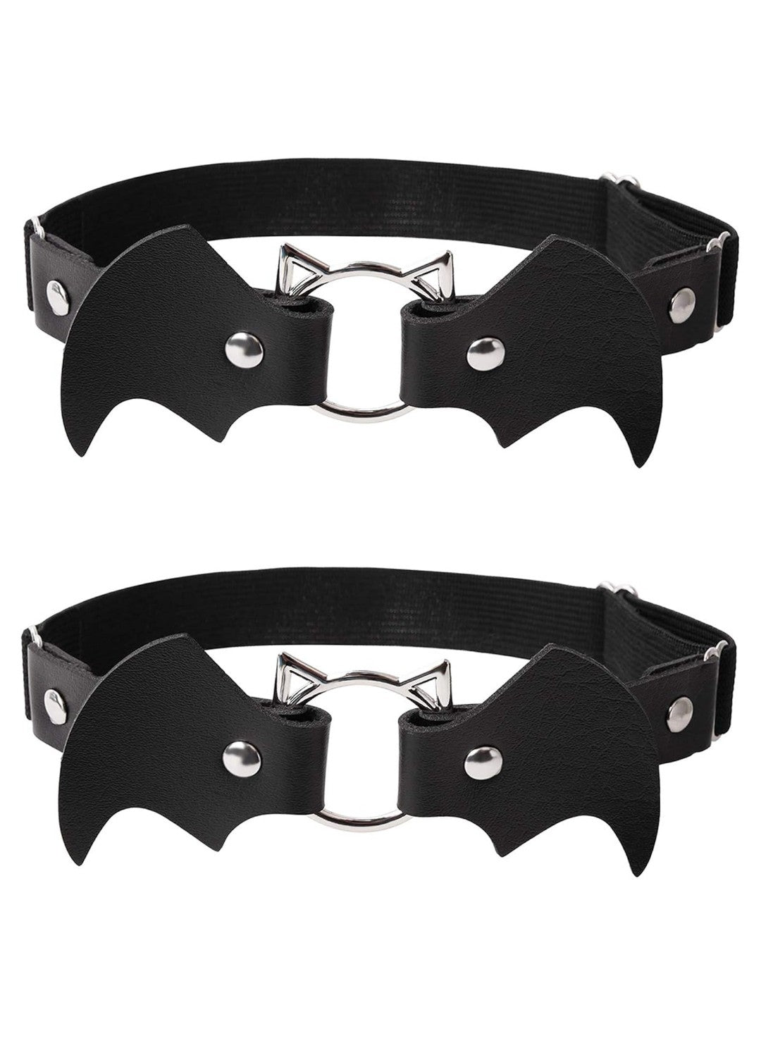 Black Bat Thigh Garter