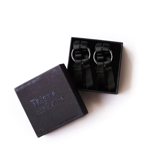 Thistle & Spire atado en ligas al muslo-Negro