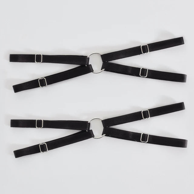 Thistle & Spire atado en ligas al muslo-Negro