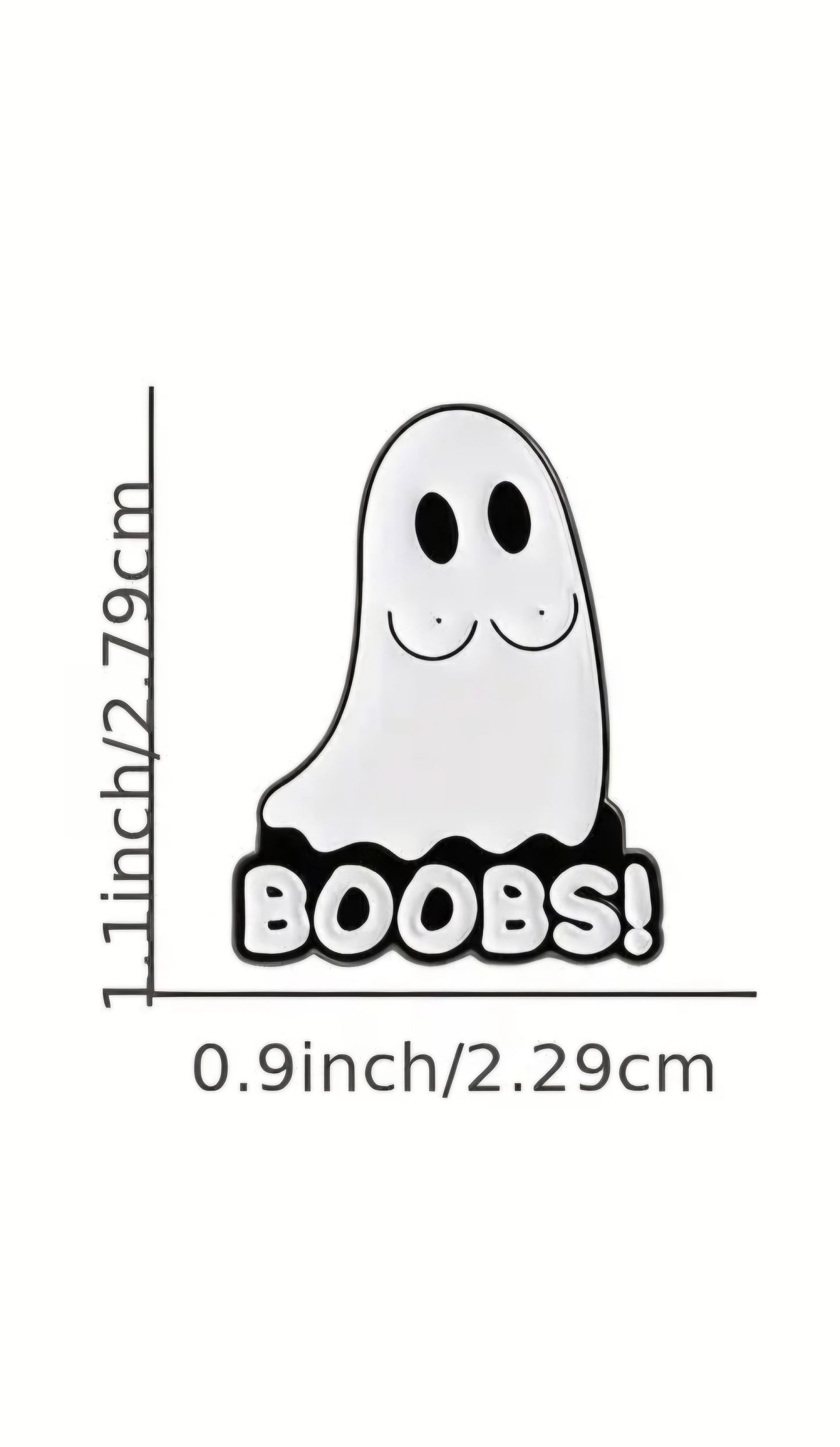 Ghost With Boobs Pin