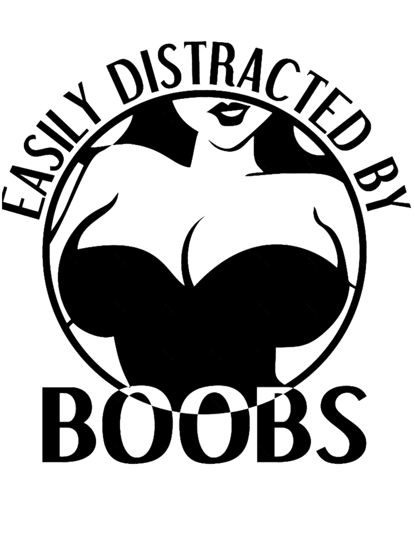 Easily Distracted By Boobs Sticker
