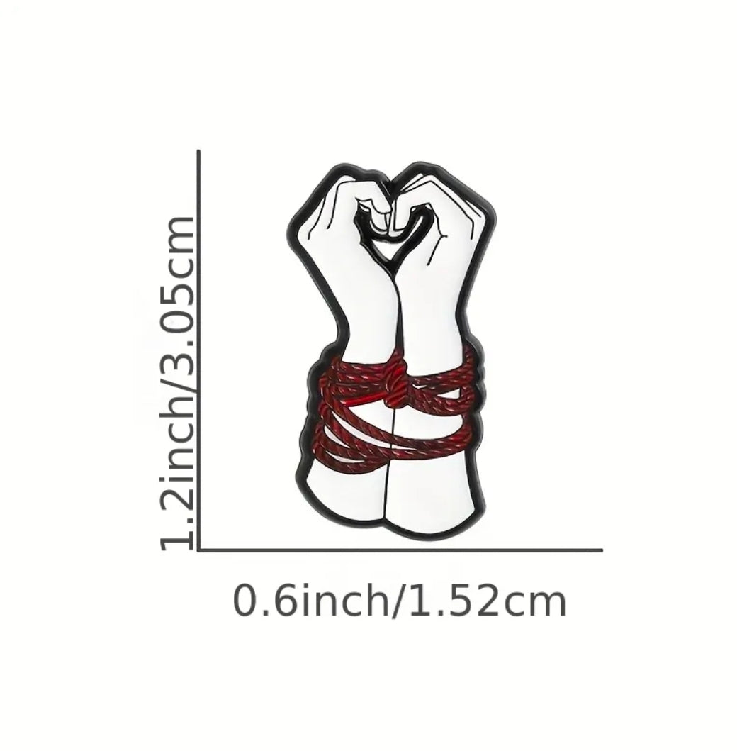 Hands Binded Together Pin