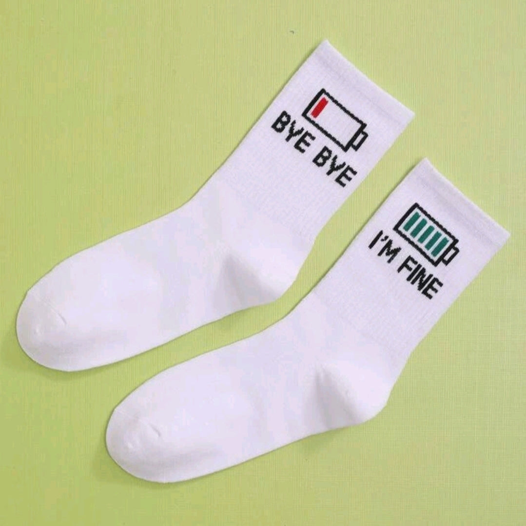 Bye Bye I'm Fine Socks