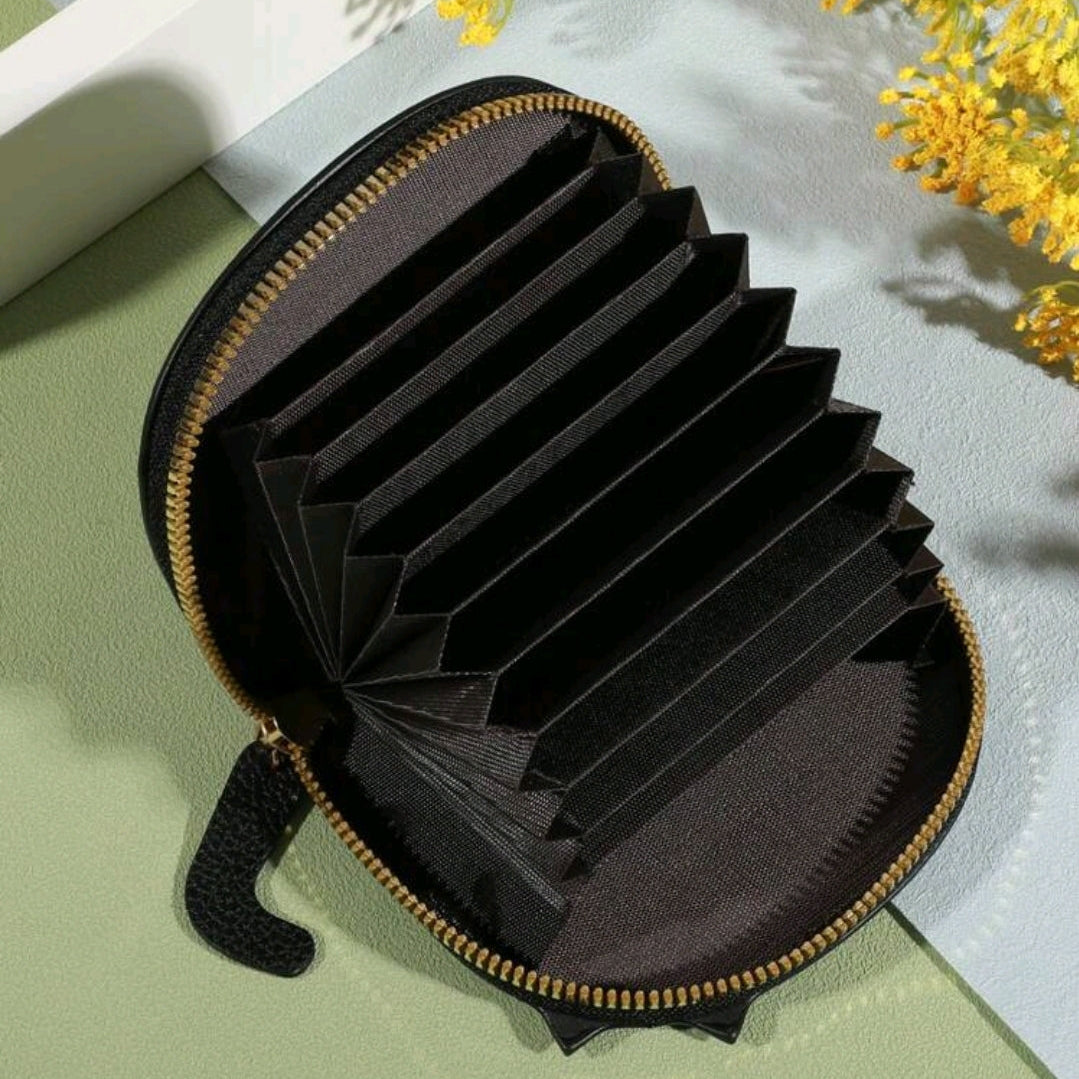 Cartoon Cat Shaped Wallet-Black