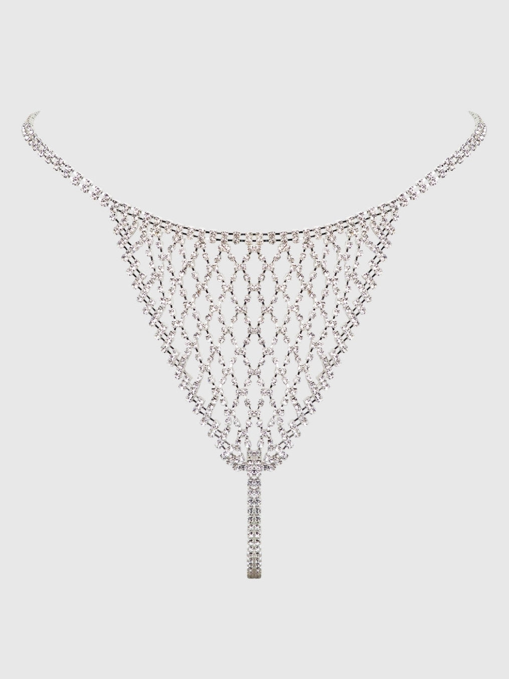 Chainmail Rhinestone Thong