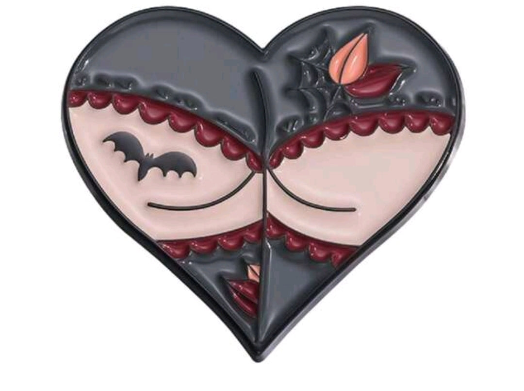 Cute Cartoon Heart Shaped Butt Pin-Spider