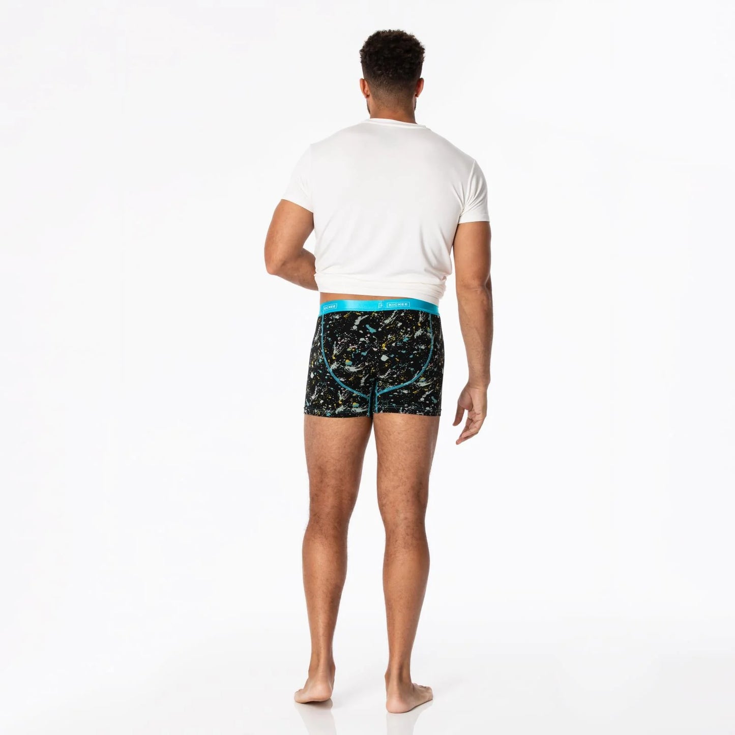 KicKee Men's Boxer Briefs-Confetti Splatter