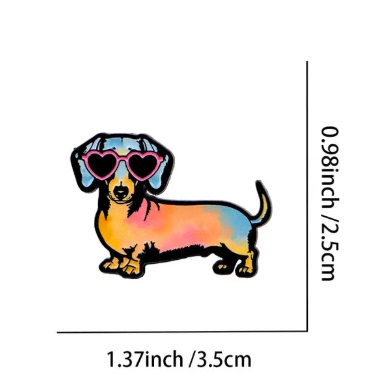 Cool Dachsund Dog Pin