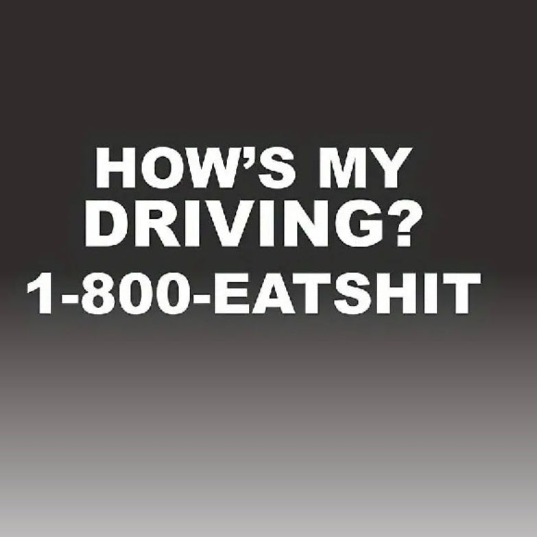 How's My Driving Sticker
