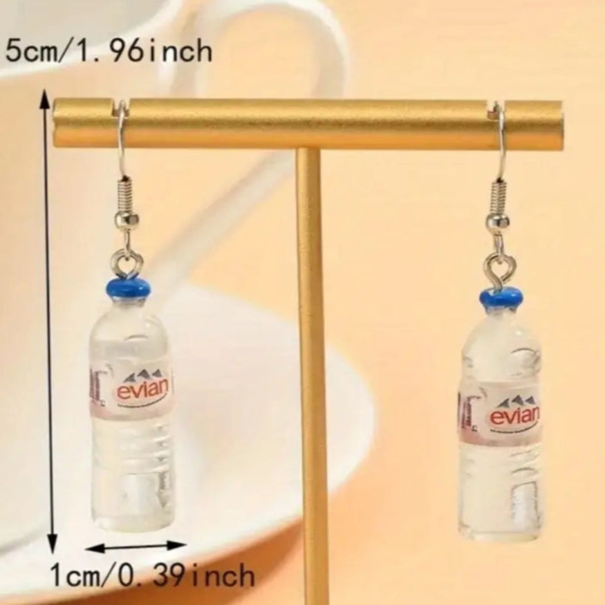 Water Bottle Shaped Earrings