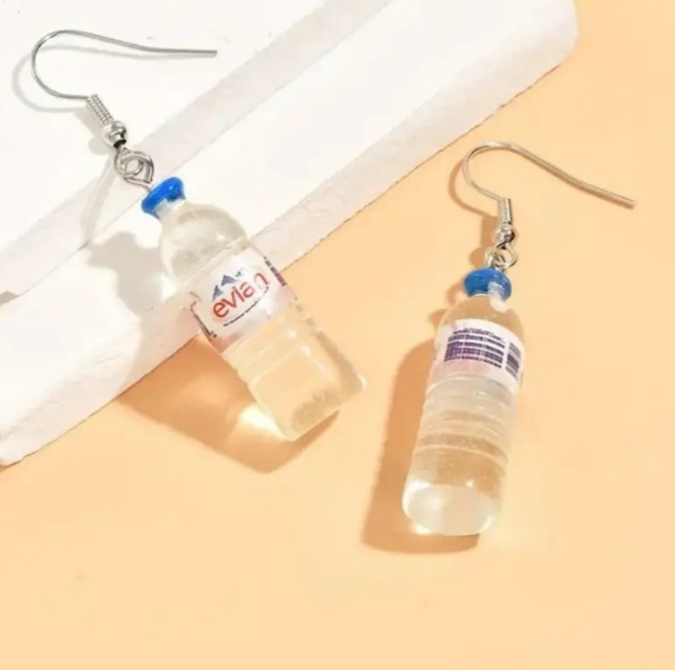 Water Bottle Shaped Earrings