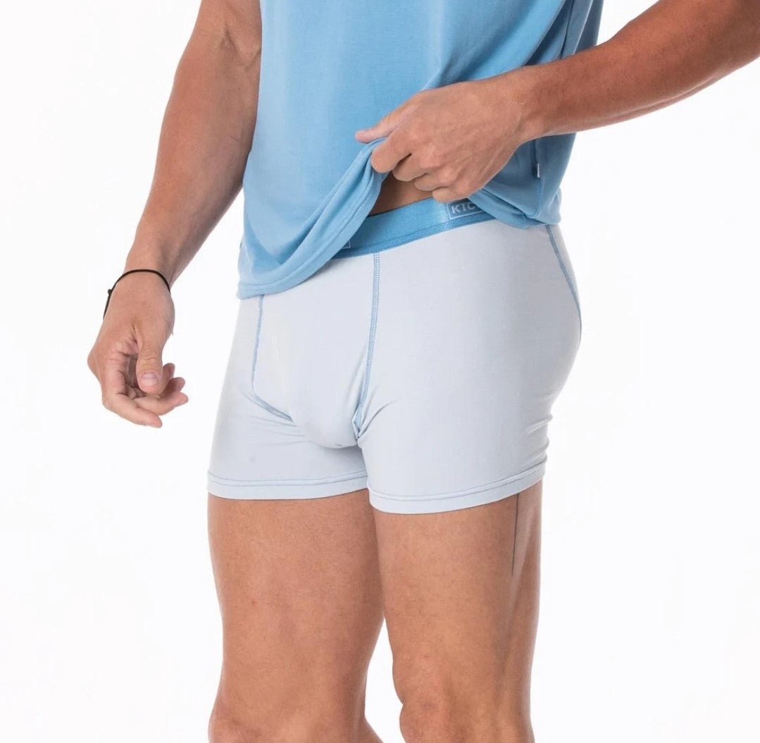KicKee Men's Boxer Briefs-Dew with Dream Blue