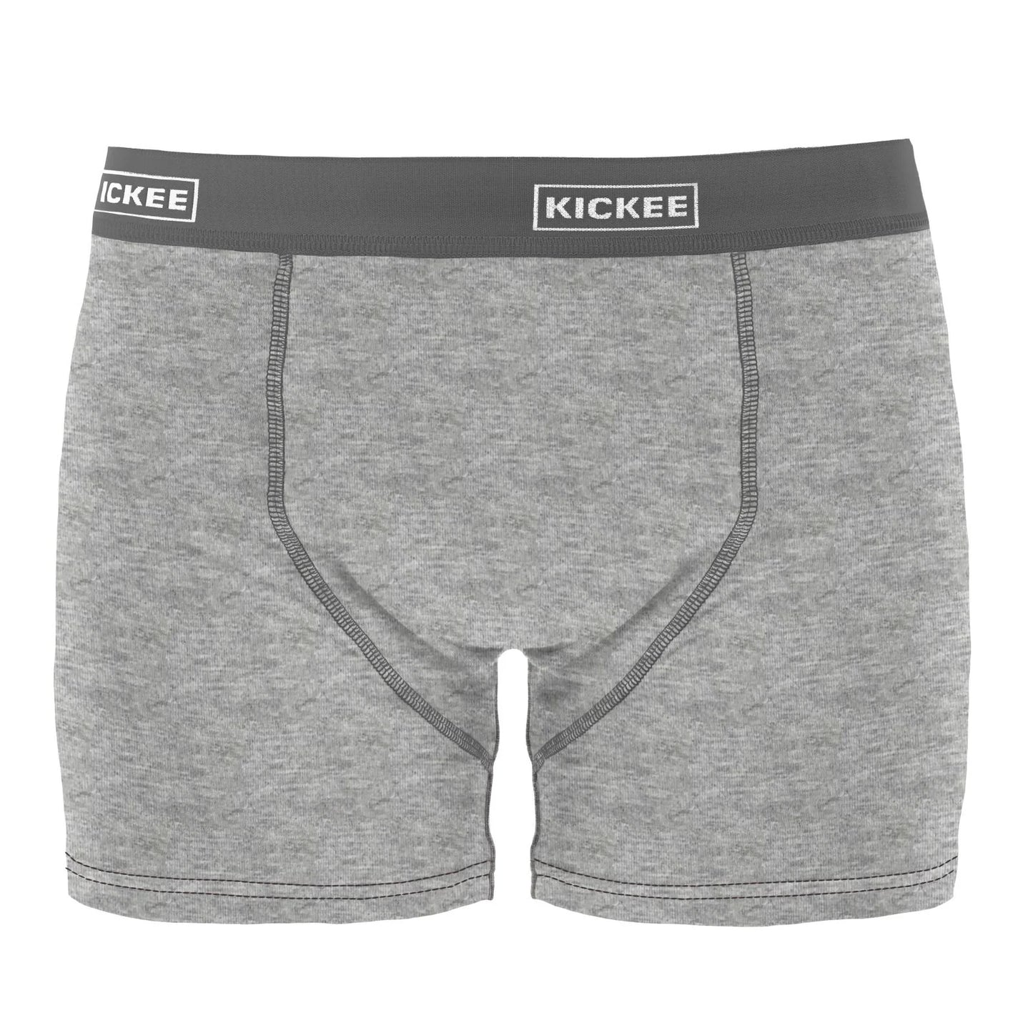 KicKee Men's Boxer Briefs-Heather Grey