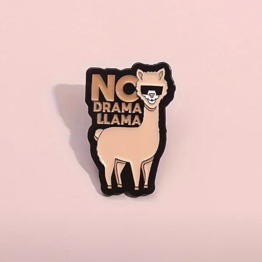 No Drama Llama Pin
