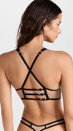 Thistle & Spire Medusa Black and Butterscotch Bralette