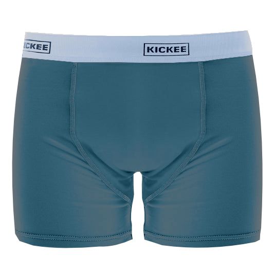 KicKee Men's Boxer Briefs-Pine with Iceburg