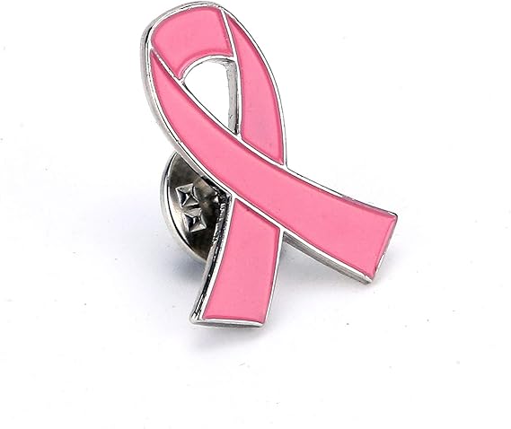 Breast Cancer Ribbon Pin-Hot Pink