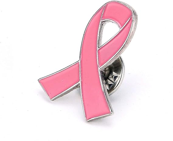 Breast Cancer Ribbon Pin-Hot Pink