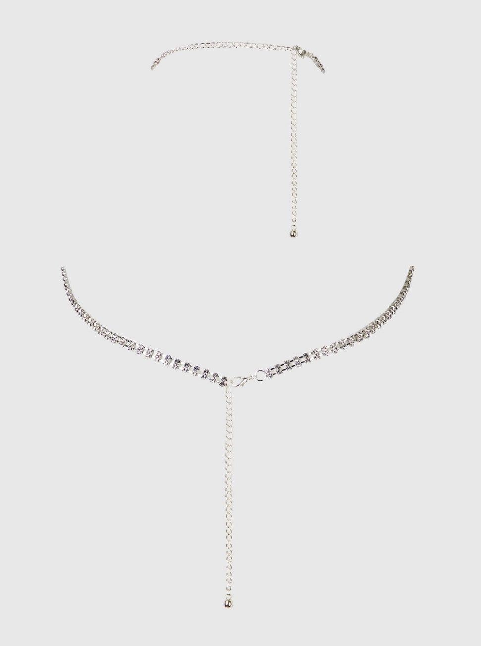 Chainmail Rhinestone Triangle Bra