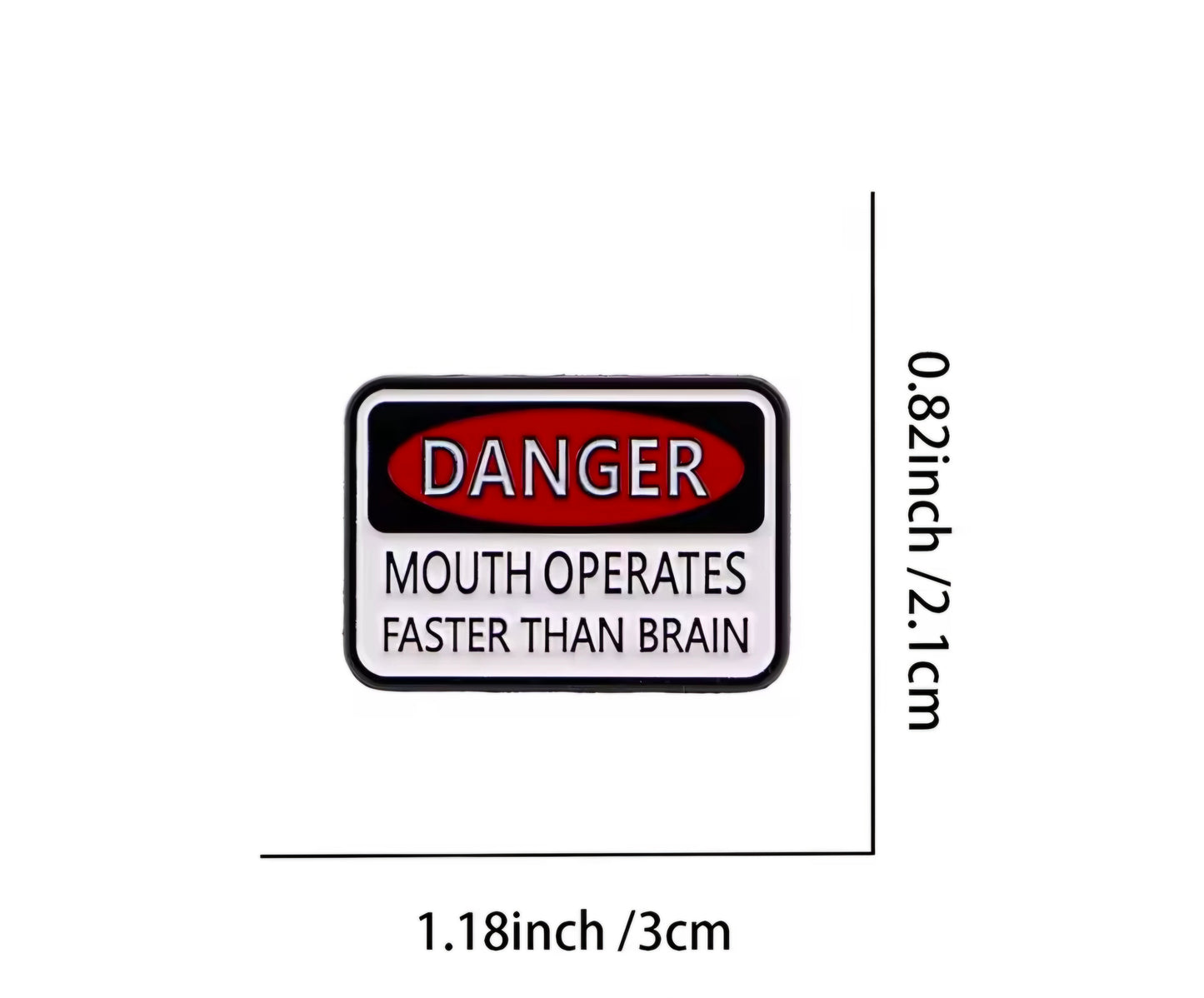 Danger Mouth Operates Faster Than Brain Pin