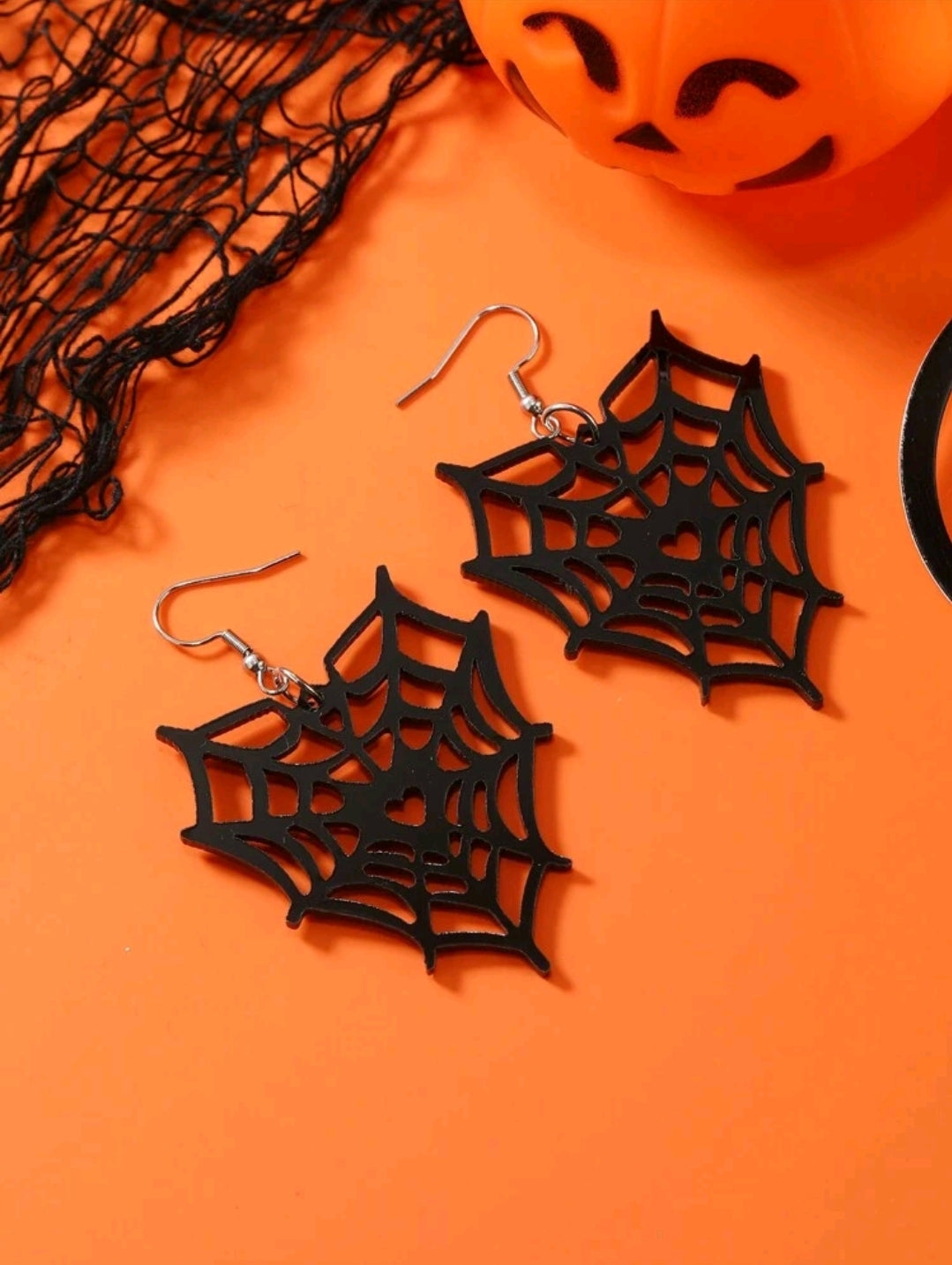 Spider Web Shaped Earrings