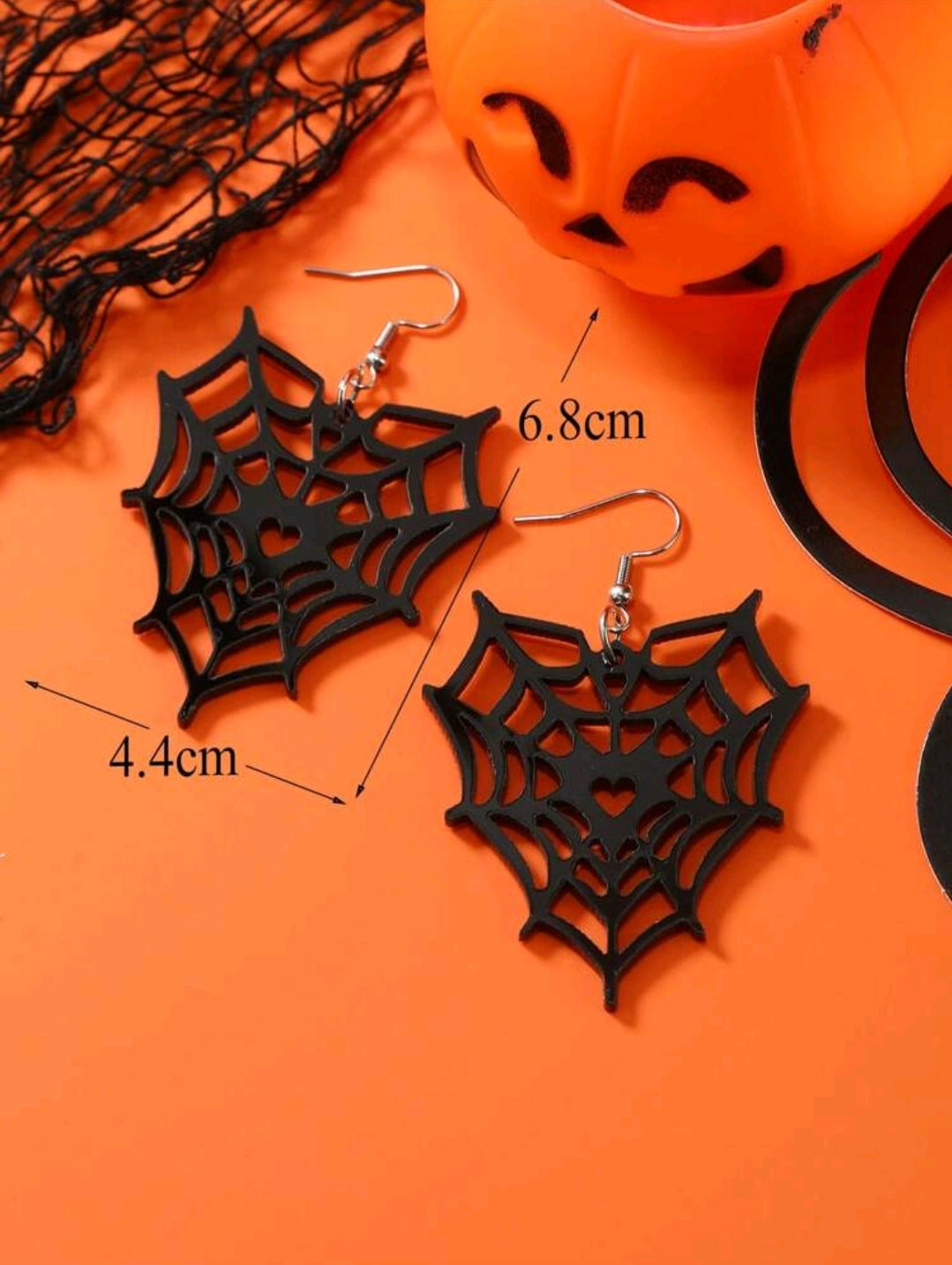 Spider Web Shaped Earrings