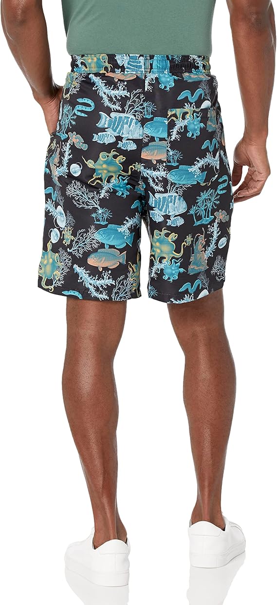 LRG (Limited Research Group) Swim Shorts-Underwater Black