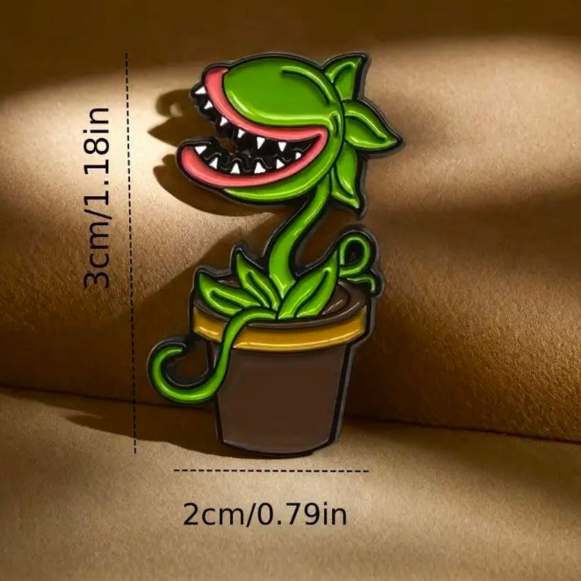 Cartoon Venus Flytrap Pin