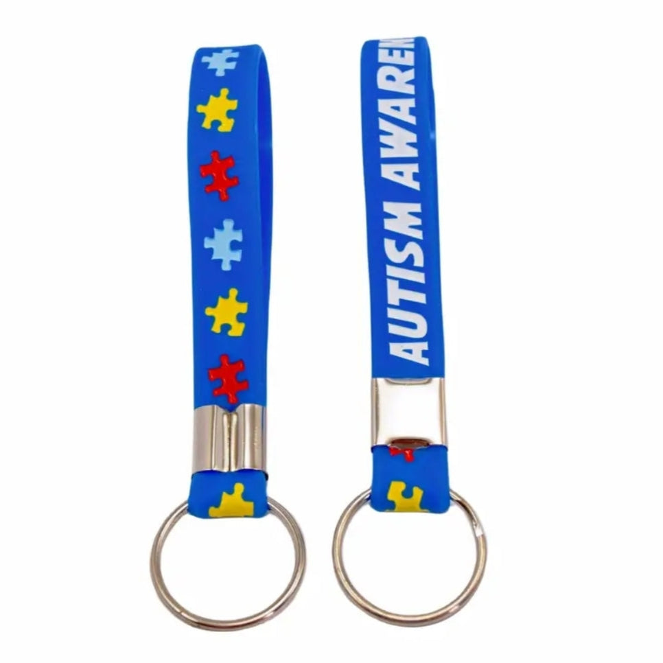 Autism Awareness Silicone Keychain