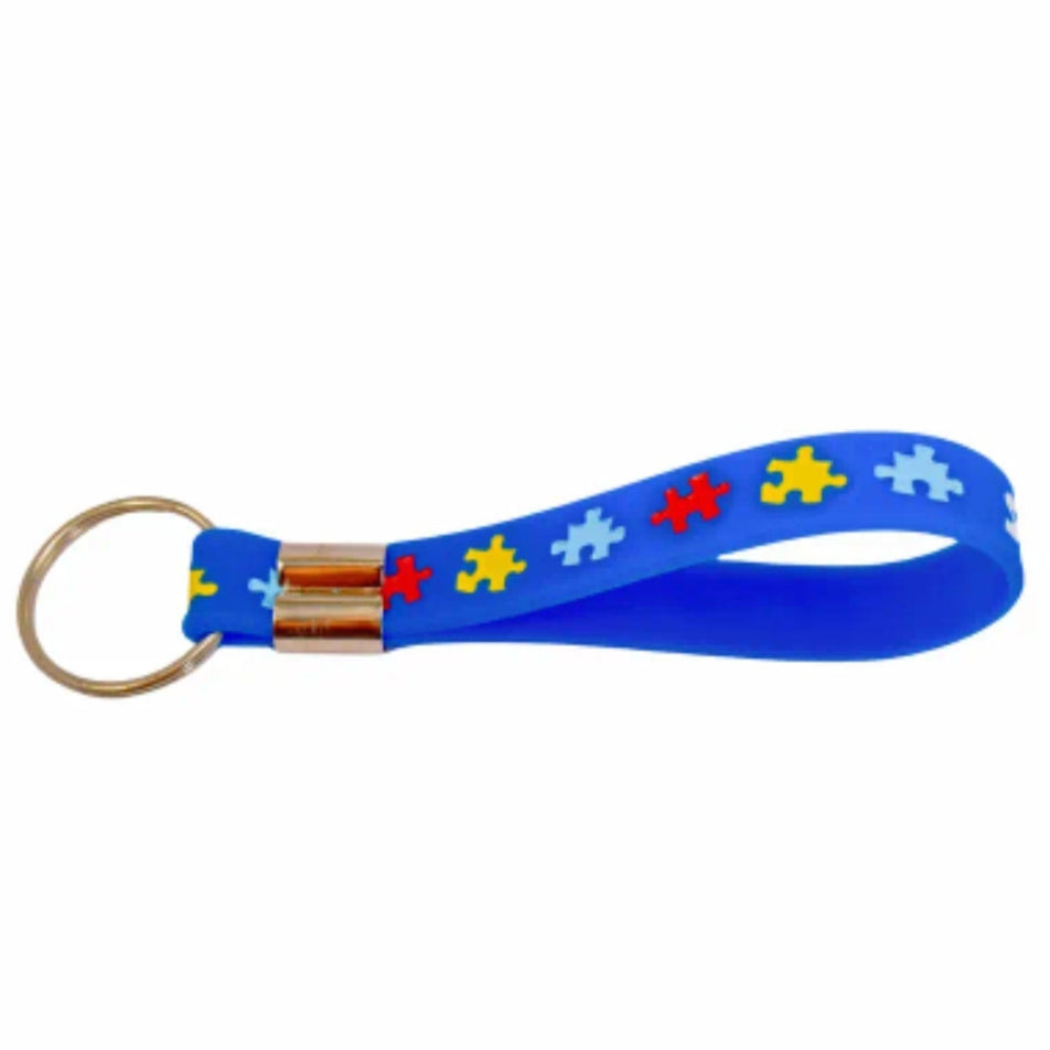 Autism Awareness Silicone Keychain