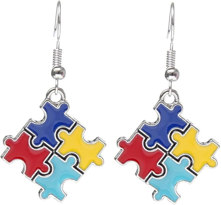 Autism Awareness Puzzle Earrings