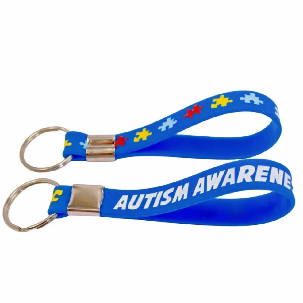 Autism Awareness Silicone Keychain