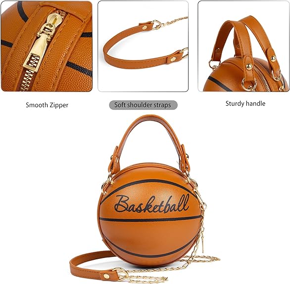 Basketball Novelty Bag-Brown