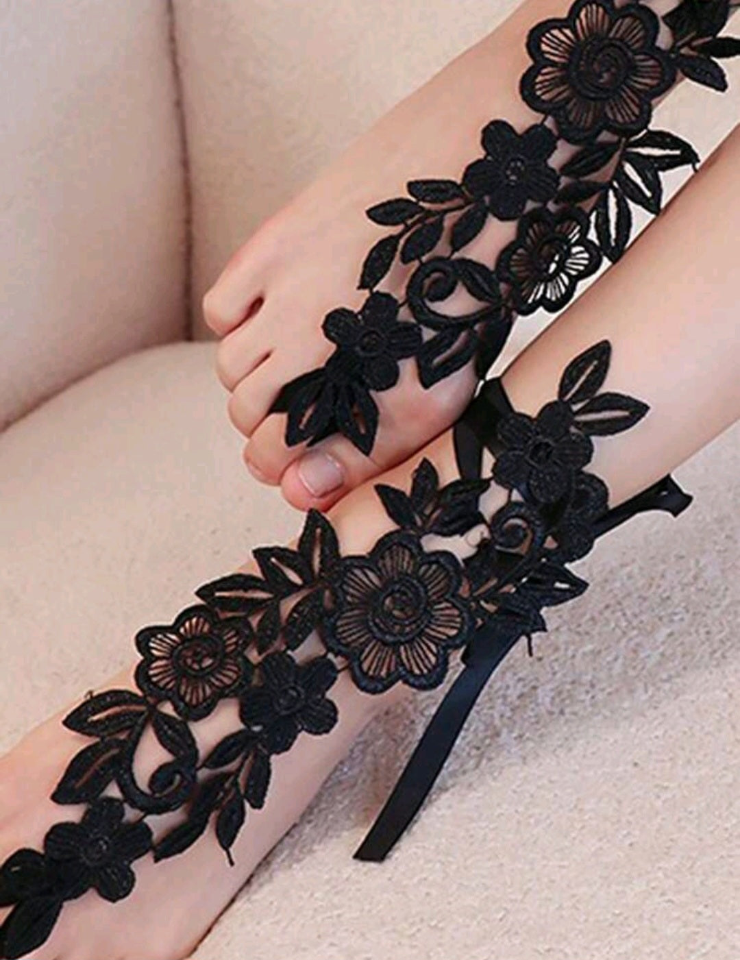 Seductive Sexy Lace Stocking Accessories-Black