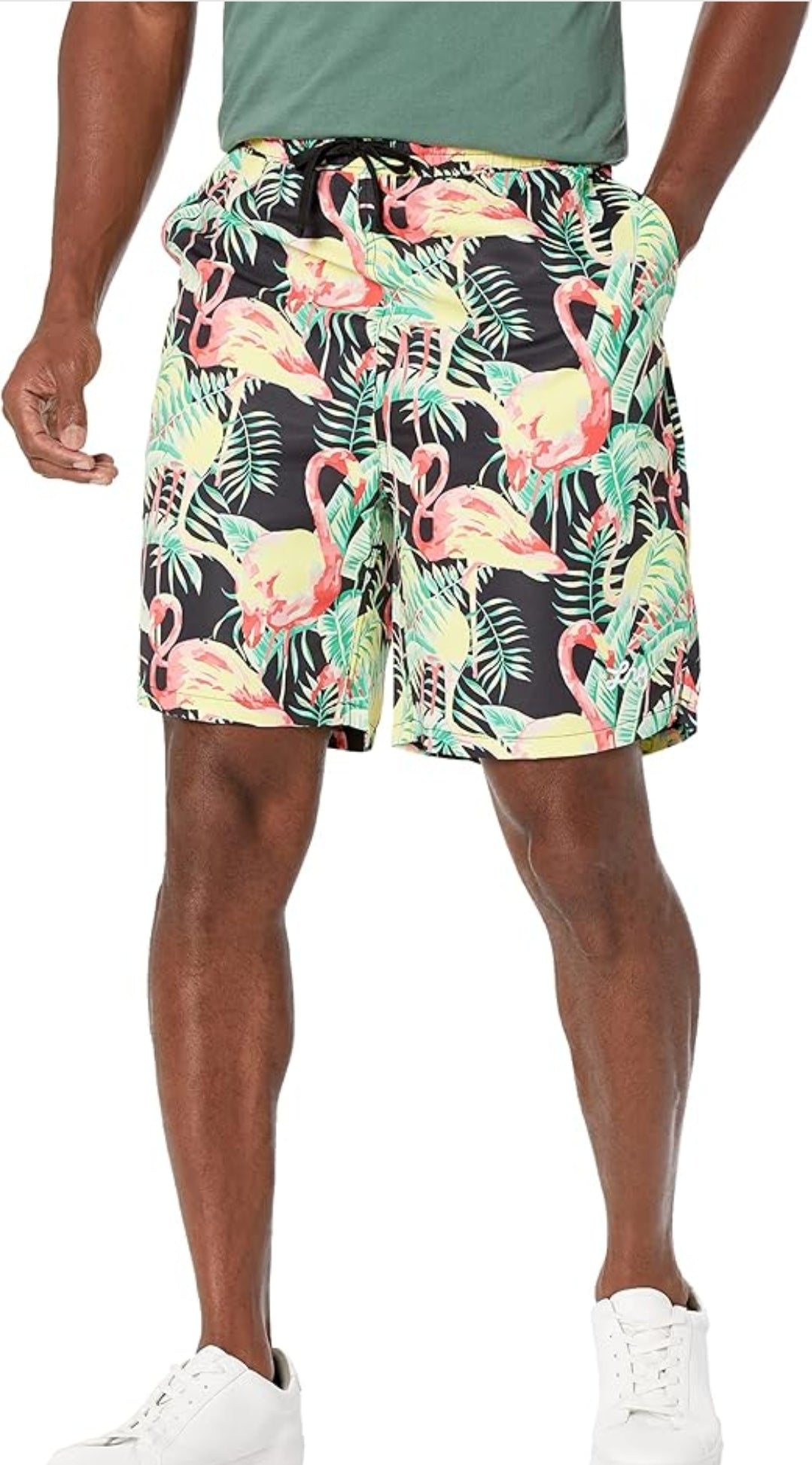 LRG (Limited Research Group) Swim Shorts-Black/Pink