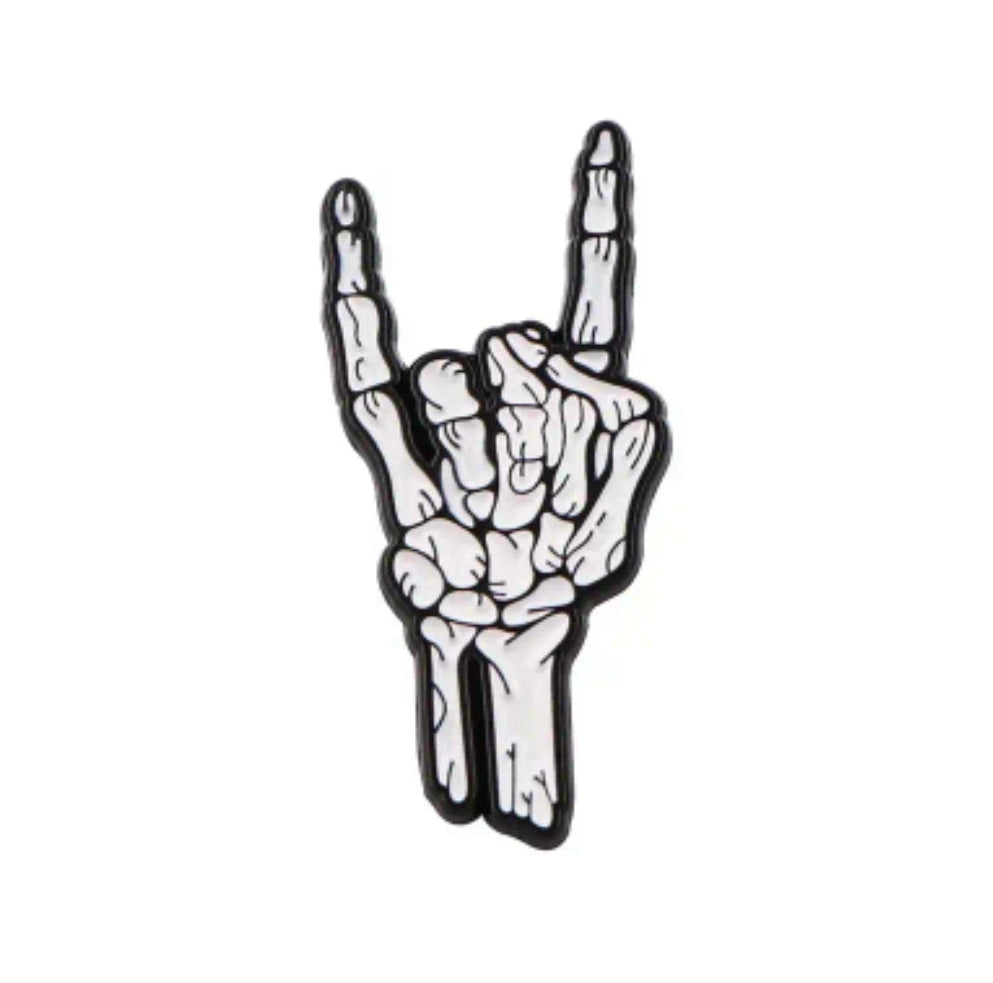 Skeleton Peace Sign
