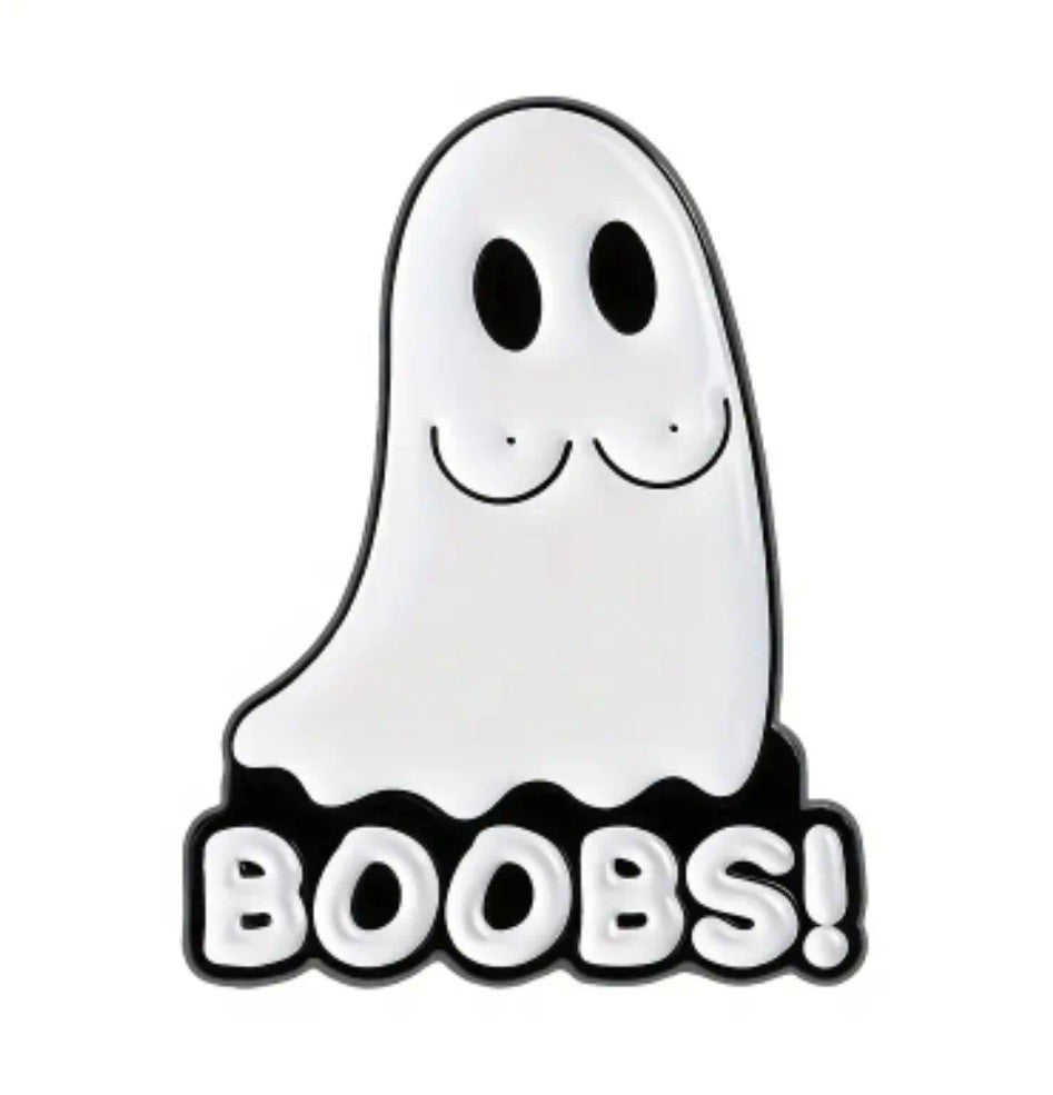 Ghost With Boobs Pin