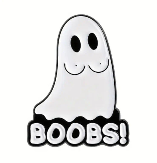Ghost With Boobs Pin