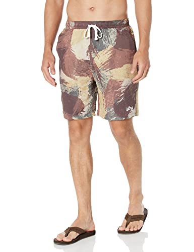 LRG (Limited Research Group) Swim Shorts-Brown Camo