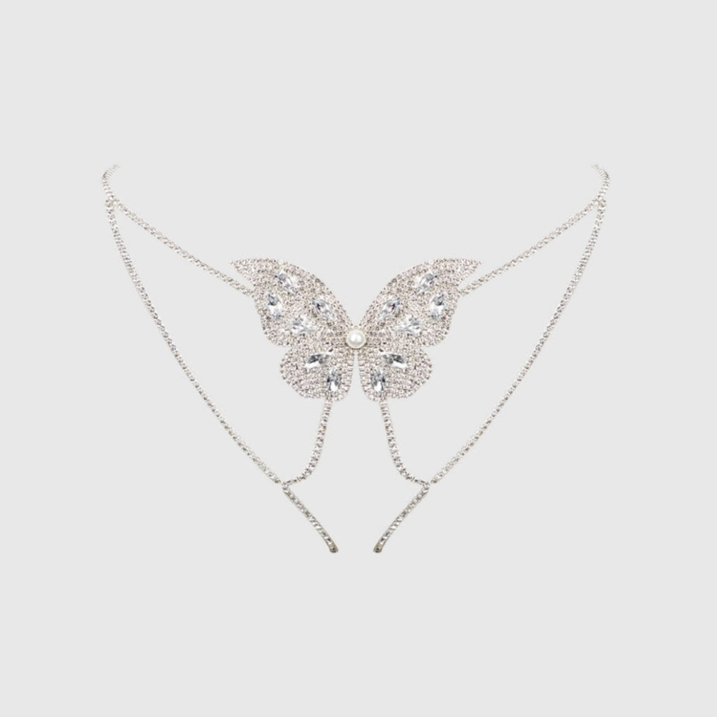 Rhinestone and Pearl Butterfly Panty