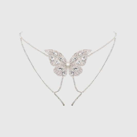 Rhinestone and Pearl Butterfly Panty