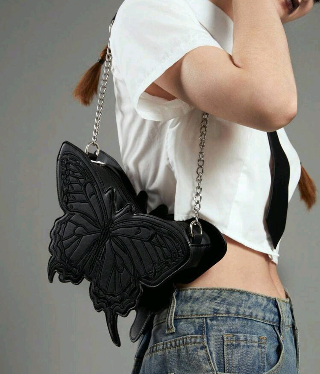 Academia Butterfly Novelty Bag-Black