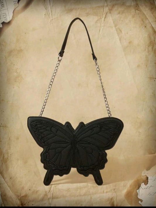 Academia Butterfly Novelty Bag-Black