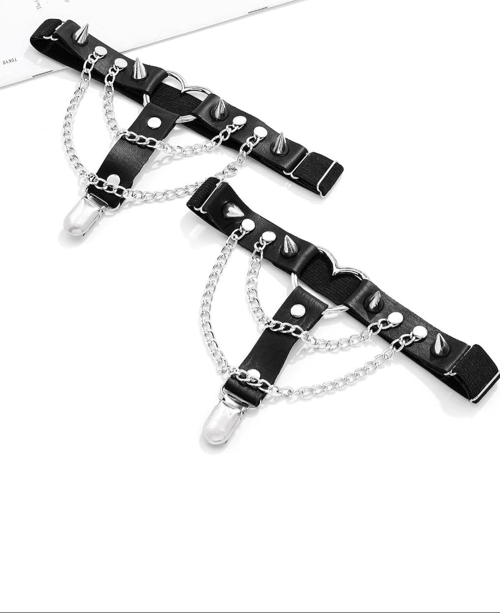 Rock Heart Gothic Garter