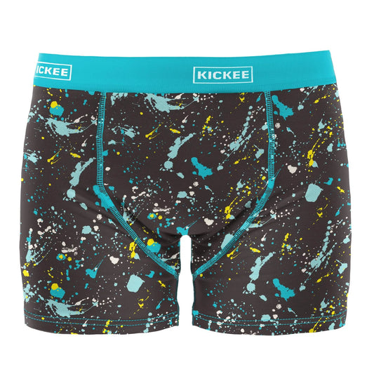 KicKee Men's Boxer Briefs-Confetti Splatter