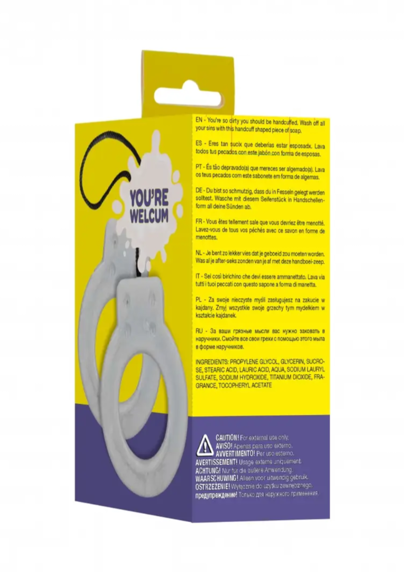 Handcuff Shaped Grey Cuff Bar Soap