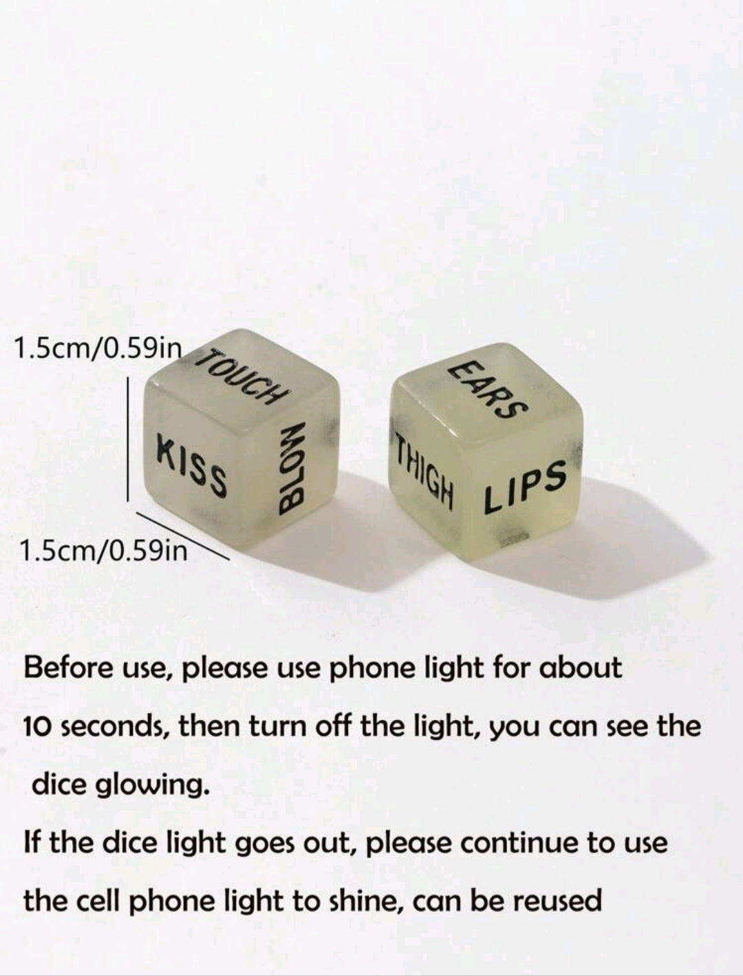 Glow in The Dark Dice